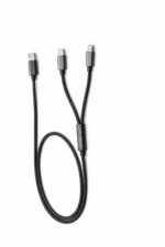 HMCC60 60W 2-in-1 Braided Fast Charging Cable for Laptop and iPhone